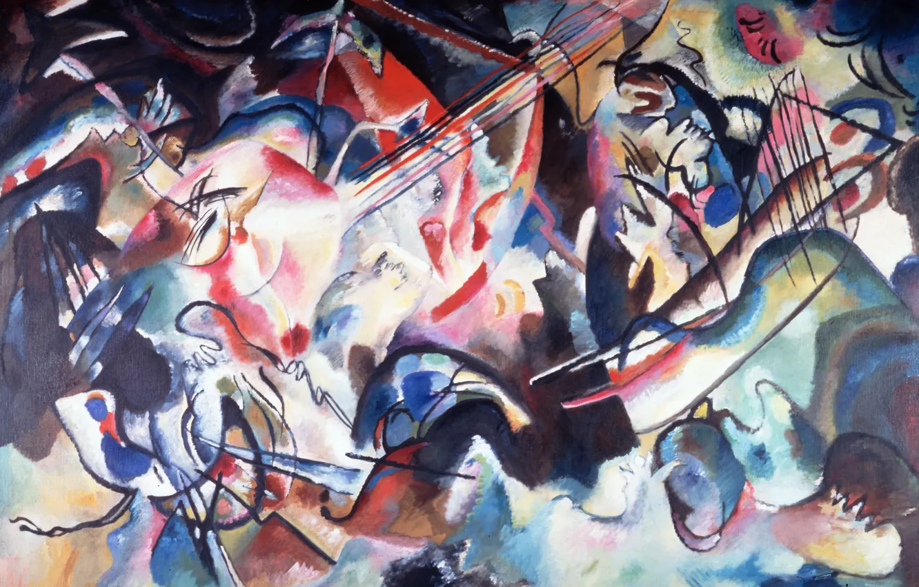 Photo wallpaper picture, Wassily Kandinsky, Composition VI, abstract