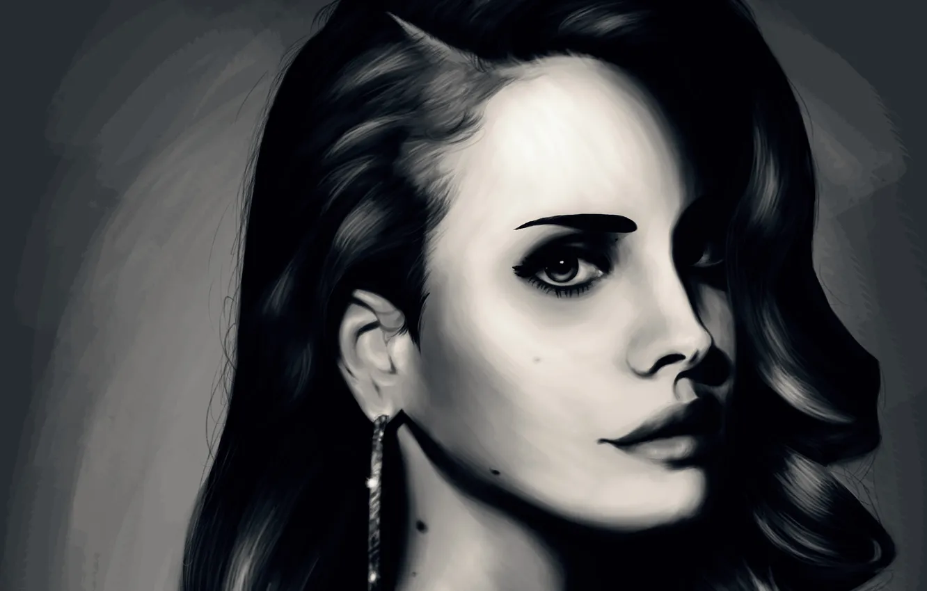 Photo wallpaper girl, close-up, portrait, Lana Del Ray