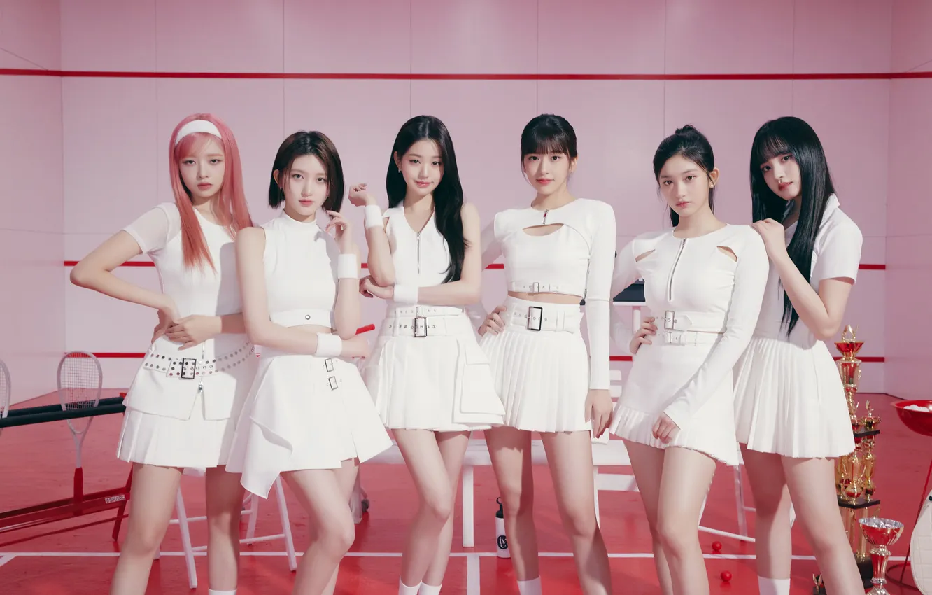 Photo wallpaper wave, group, teaser, IVE