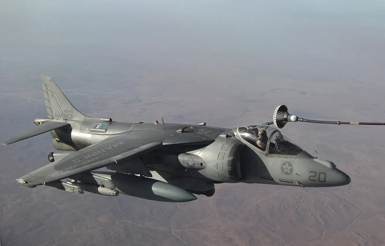 Photo wallpaper attack, McDonnell Douglas, Harrier II, AV-8B, "Harrier" II