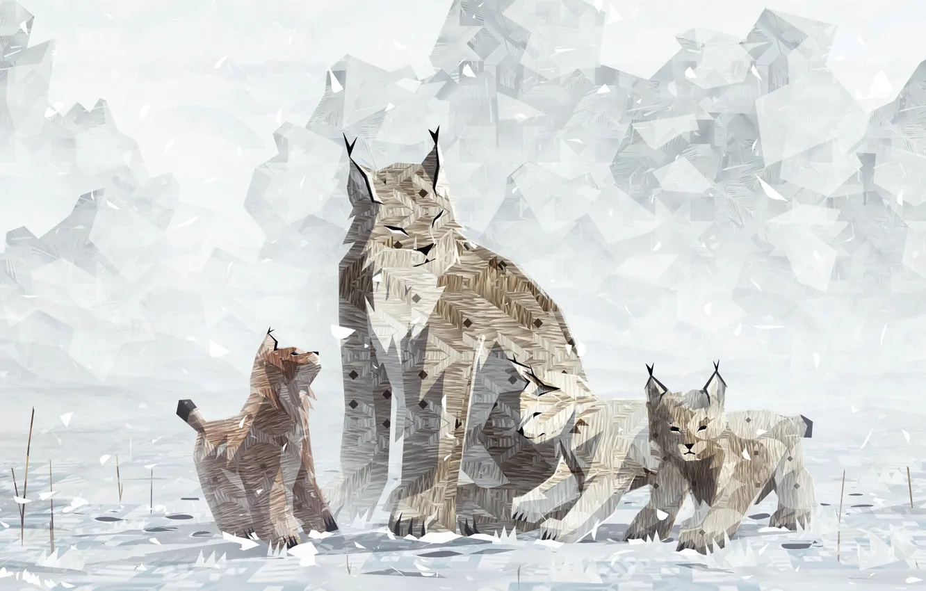 Photo wallpaper the game, lynx, shelter2