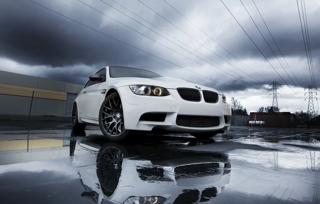 Photo wallpaper car, machine, auto, bmw m3, e92