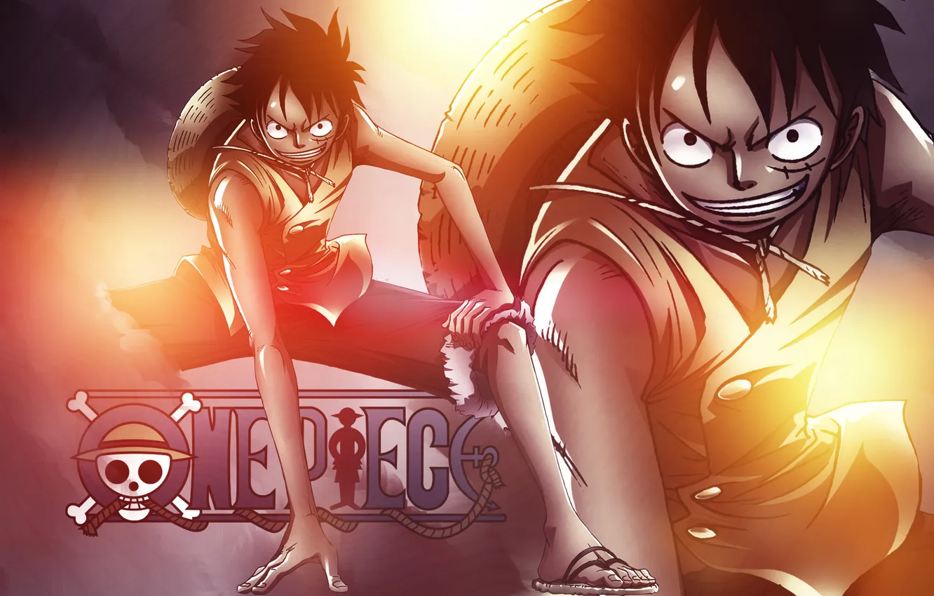 Photo wallpaper photoshop, One Piece, Monkey D. Luffy