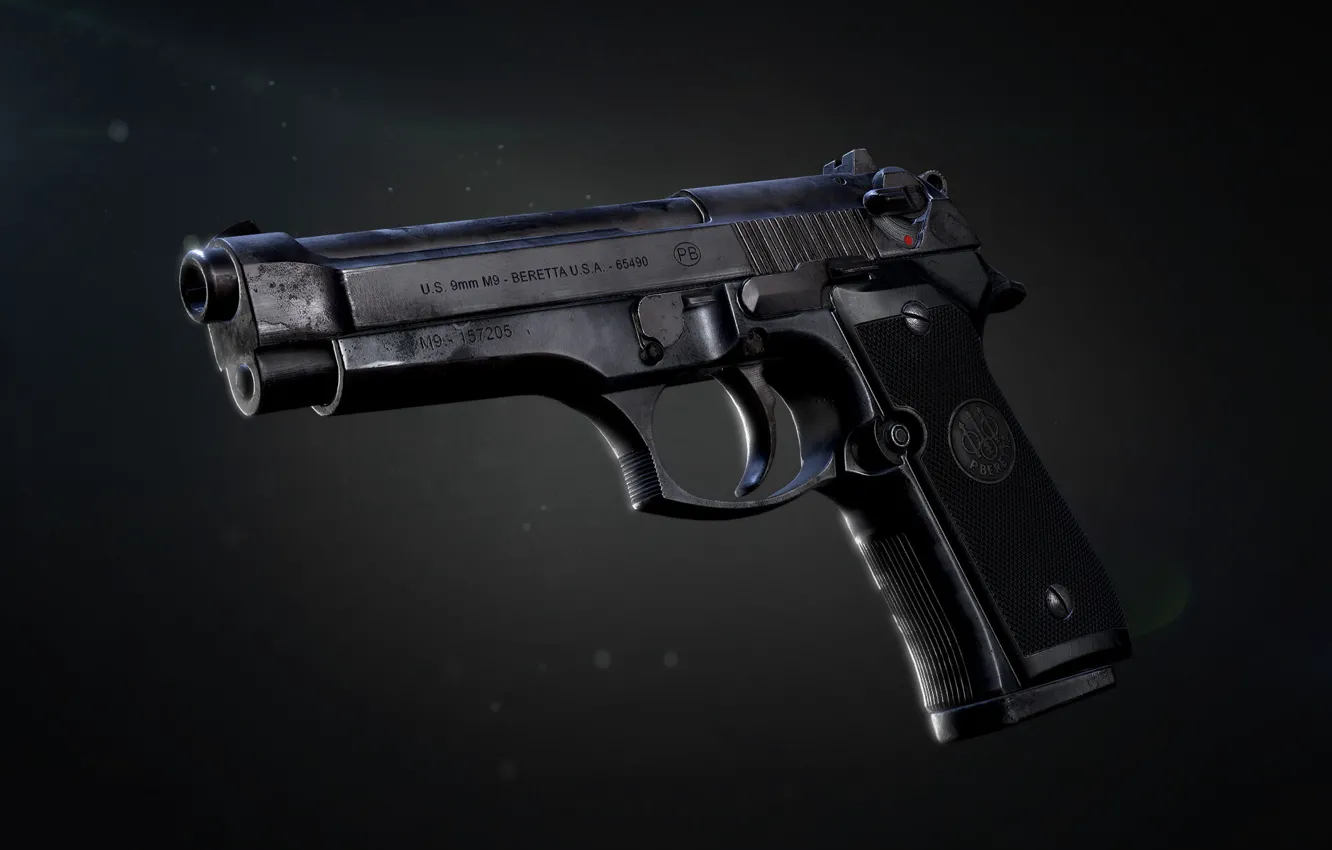 Photo wallpaper Italy, self-loading pistol, Beretta M92FS