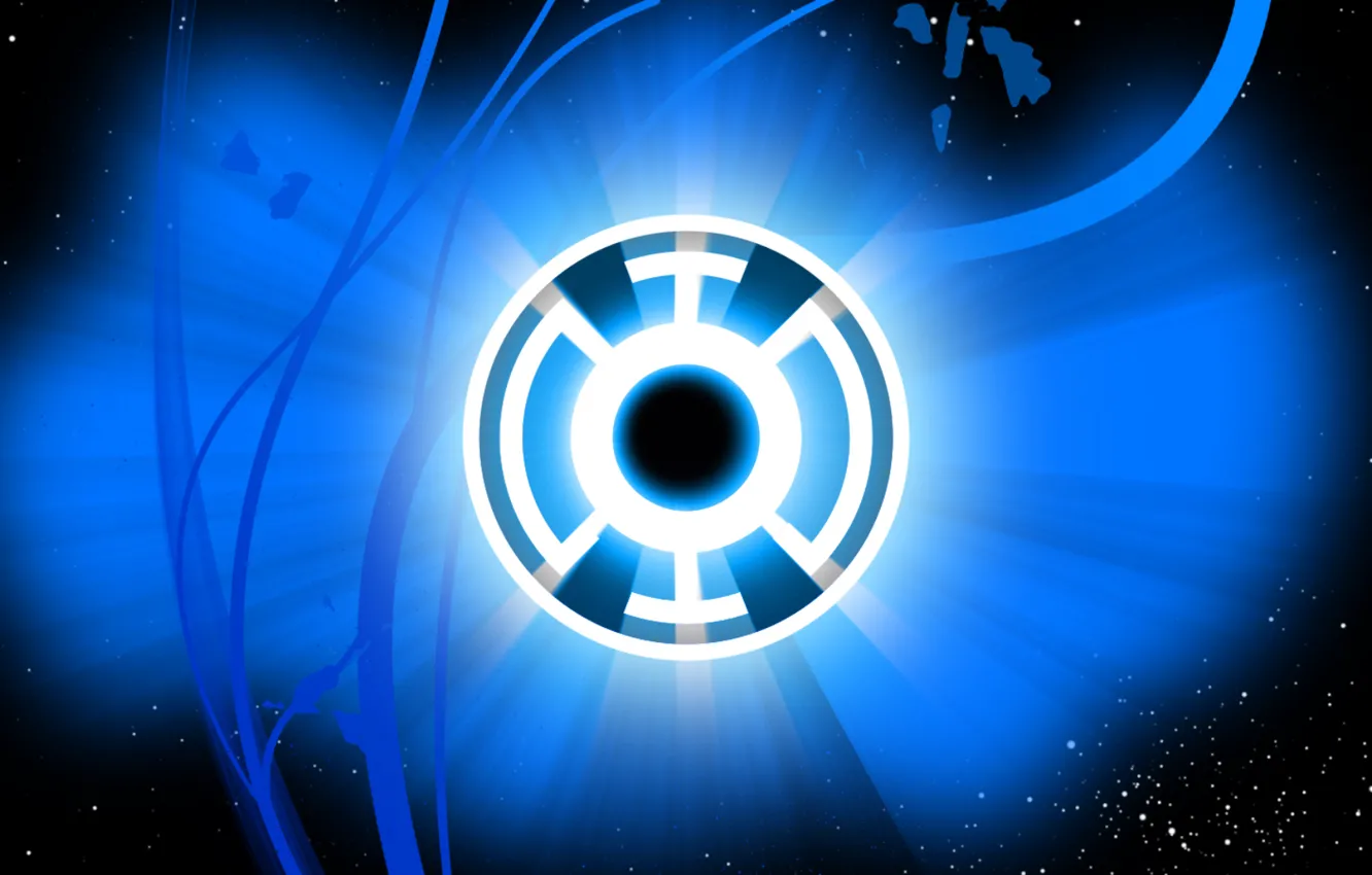 Photo wallpaper logo, Comics, lantern, DC Comics, Blue Lantern