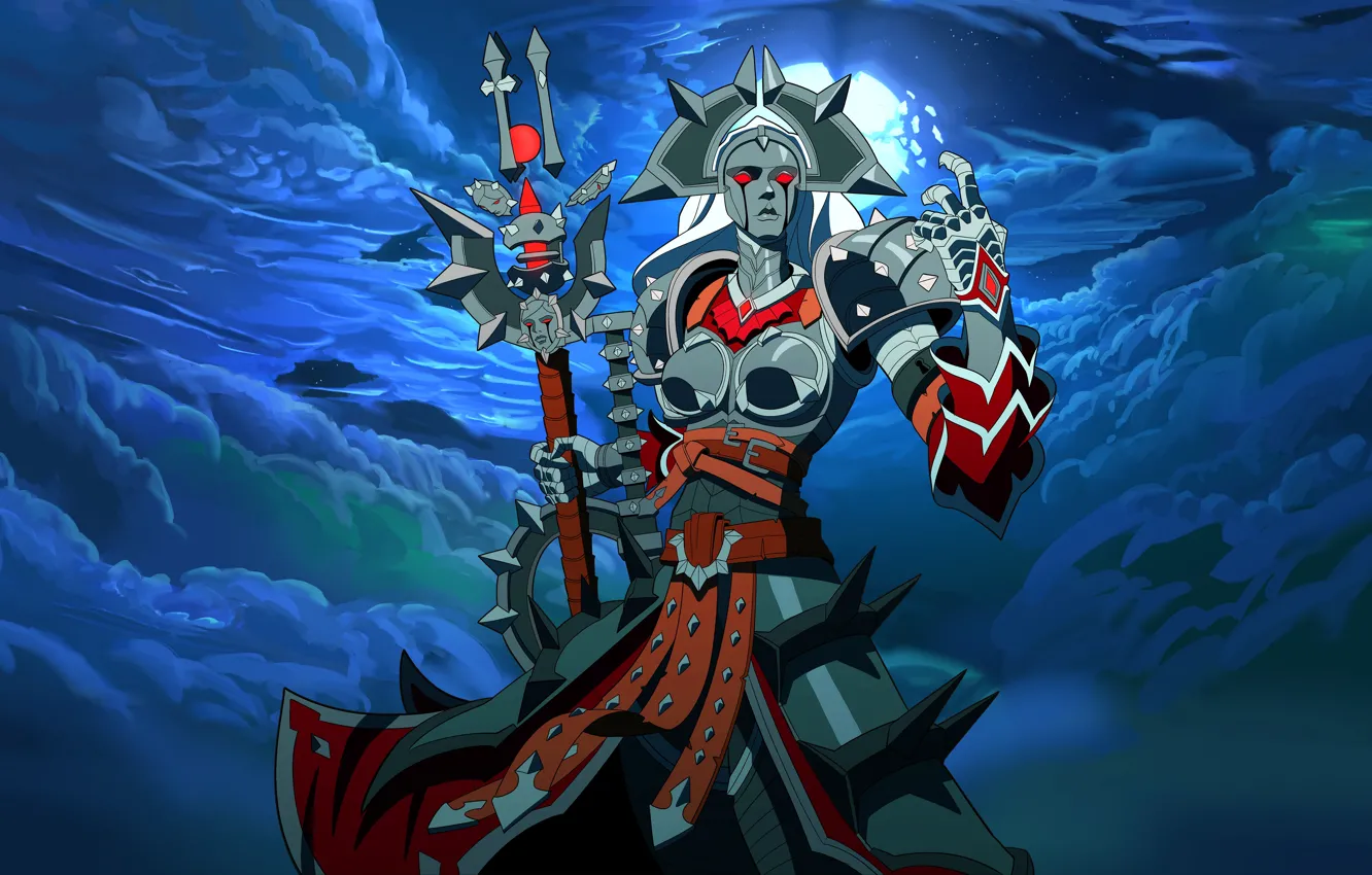 Photo wallpaper clouds, the game, deity, Paladins