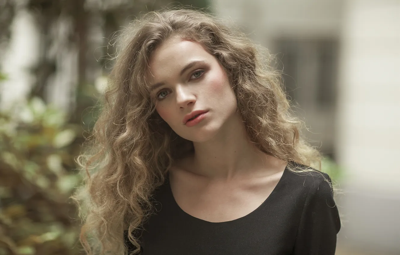 Photo wallpaper look, girl, portrait