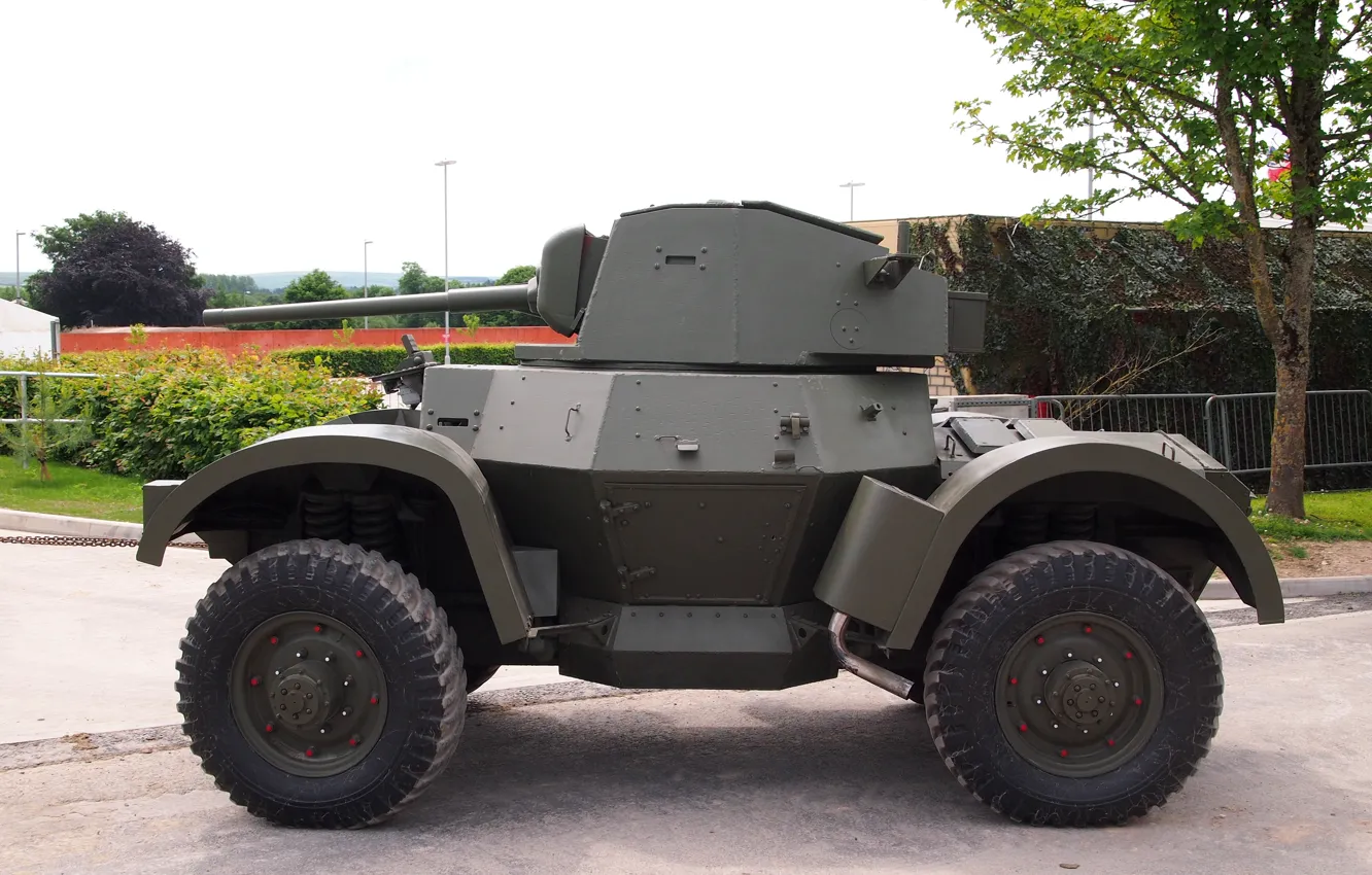 Photo wallpaper British, armored car, WW2, heavy, Daimler Armoured, Car Mark I