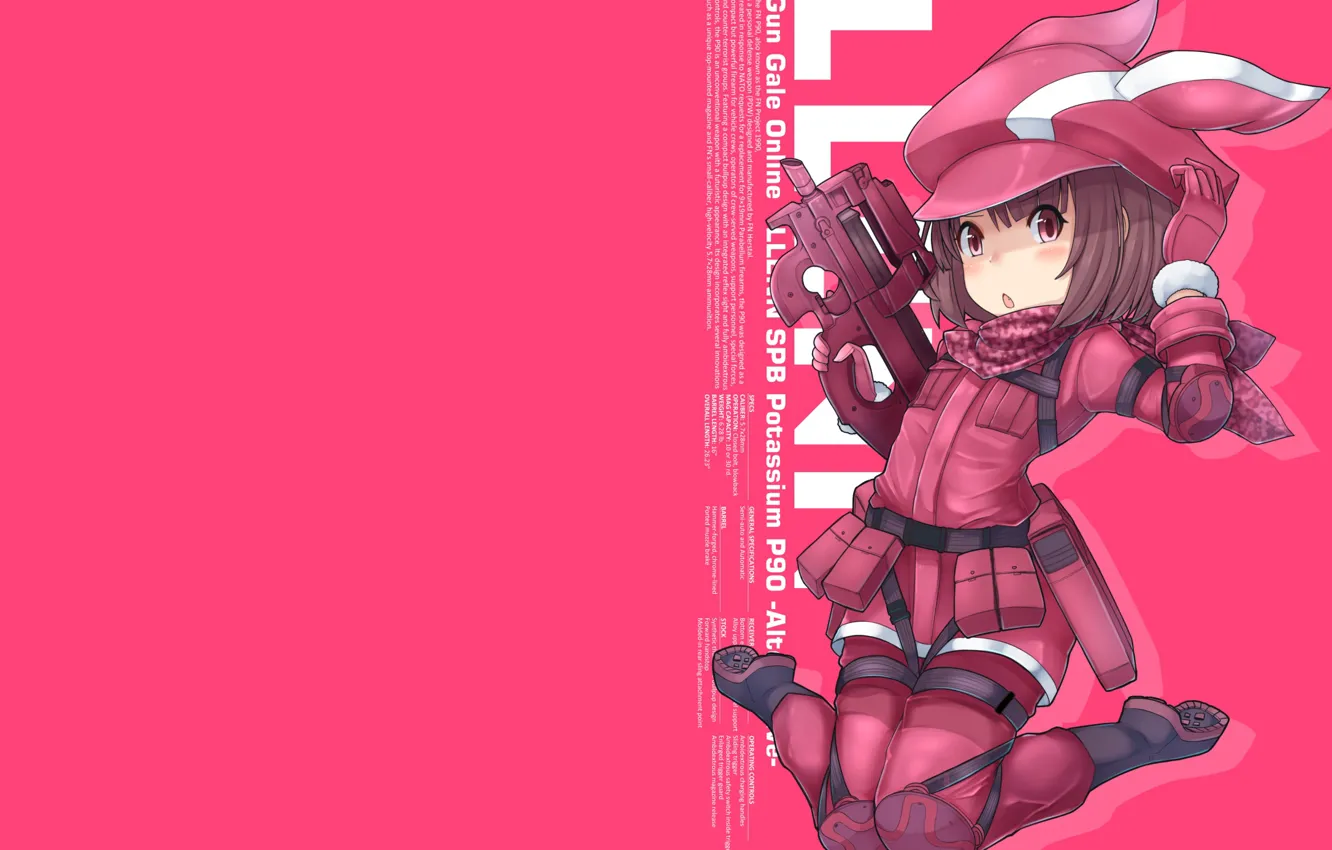 Photo wallpaper weapons, background, girl, sword art online, sword art online