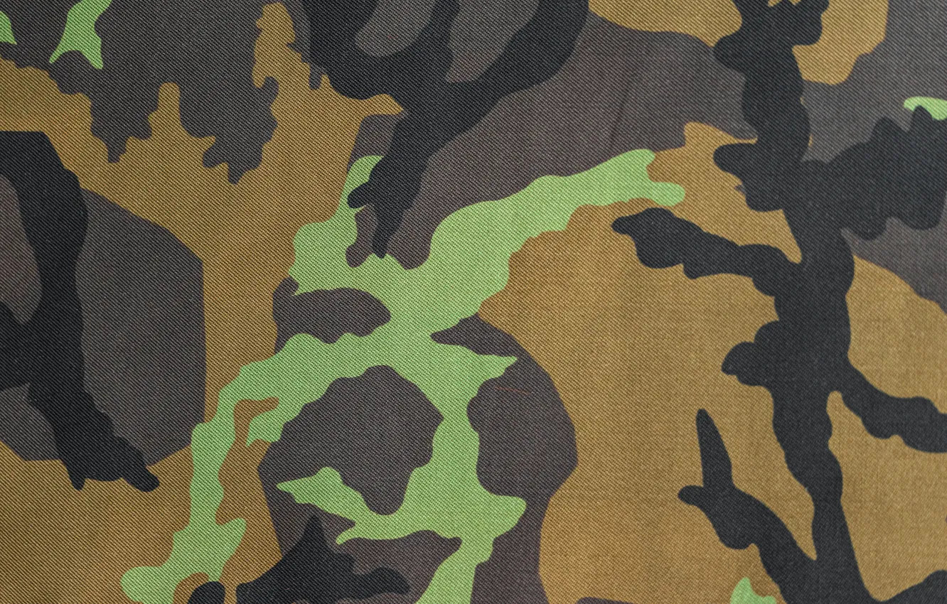 Photo wallpaper military, pattern, fabric, camouflage