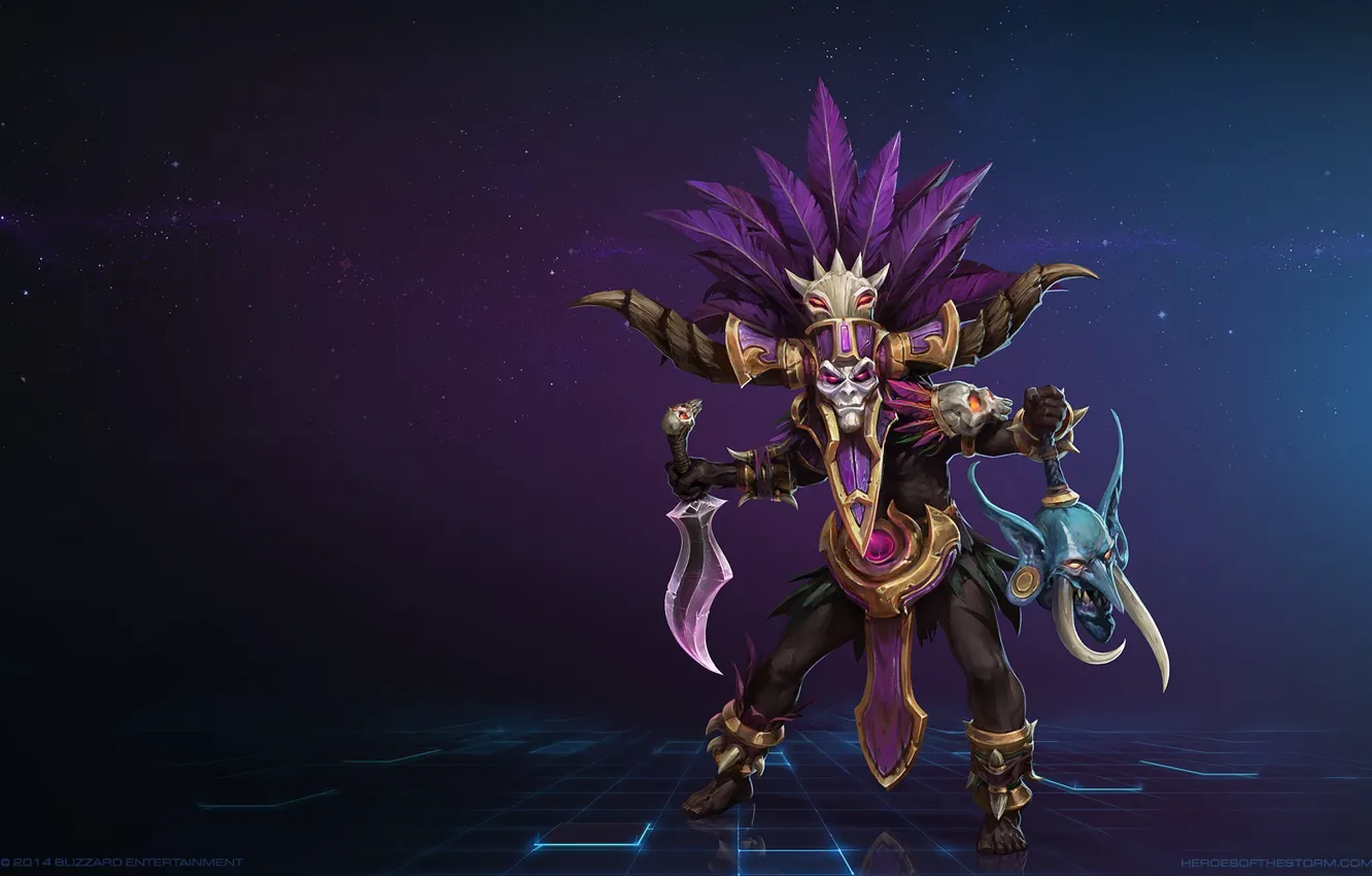 Photo wallpaper blizzard, the sorcerer, diablo 3, heroes of the storm