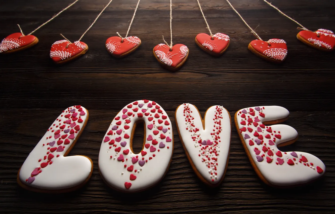 Photo wallpaper love, romance, hearts, red, love, romantic, hearts, valentine's day