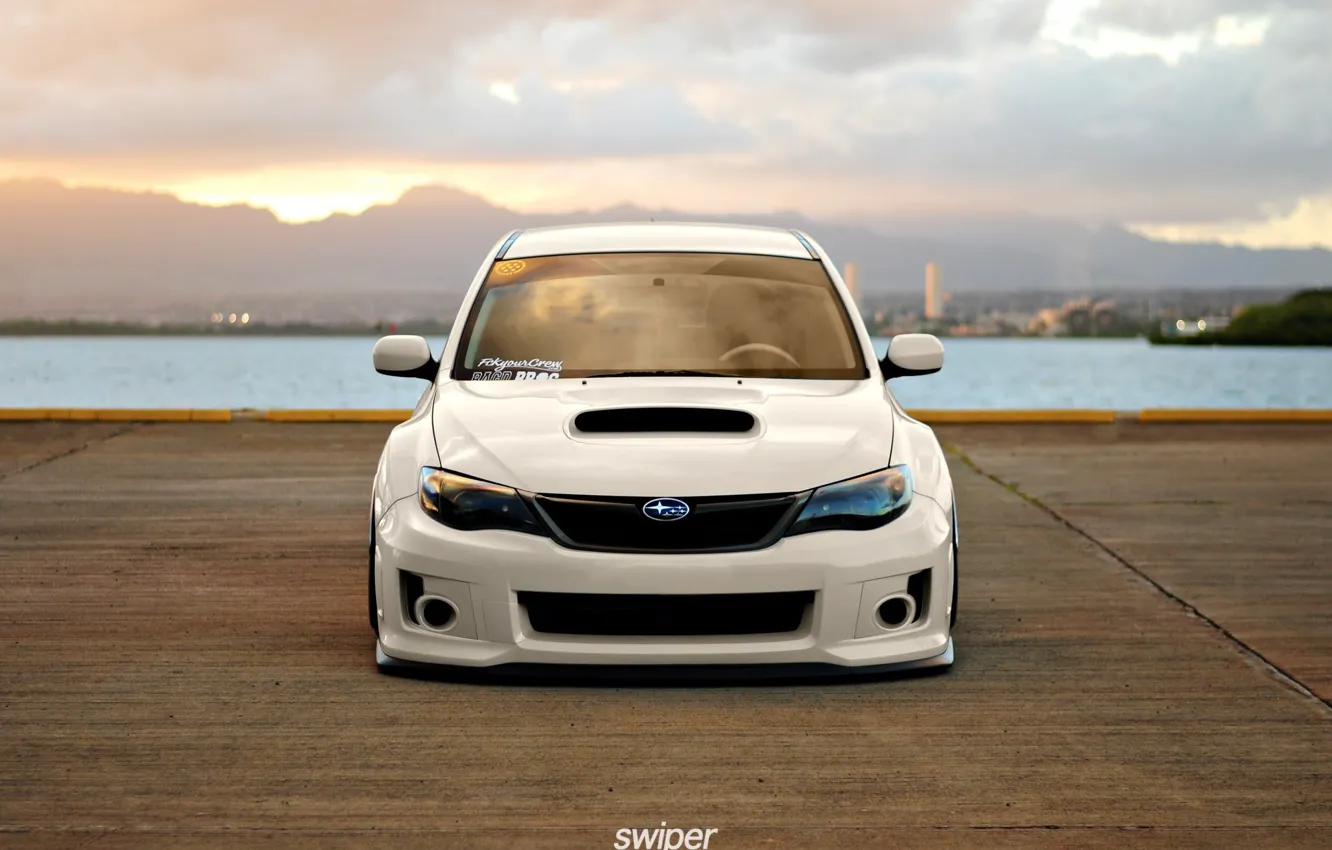 Photo wallpaper Subaru, Impreza, stance