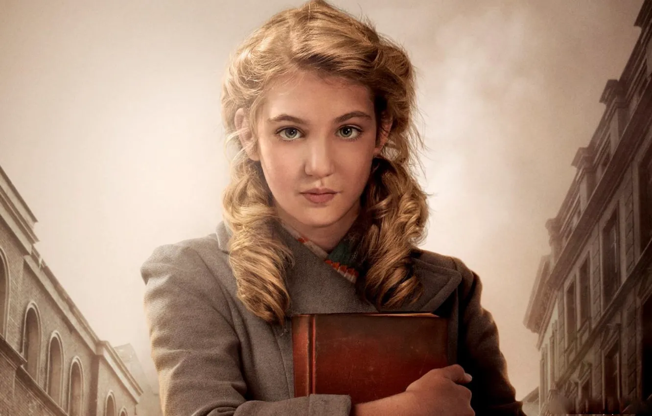 Photo wallpaper Sophie Nelisse, Sophie Of Nelis, The book thief, The Book Thief