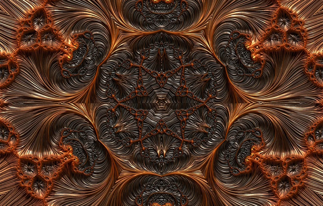 Photo wallpaper abstraction, pattern, fractal, ornament, symmetry, abstract background