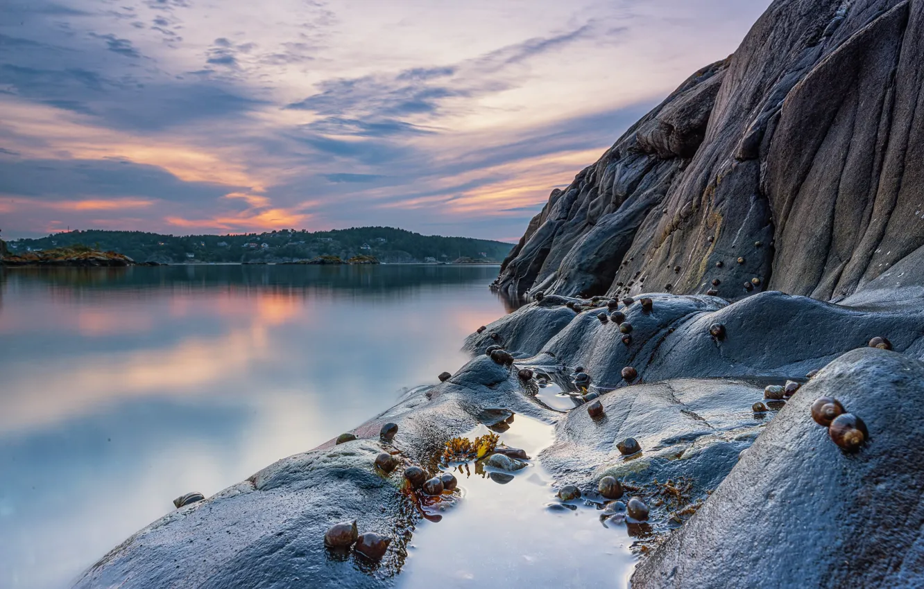 Photo wallpaper rocks, Norway, Raet National Park