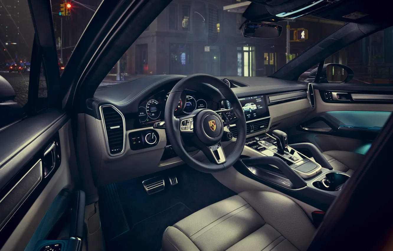 Photo wallpaper Porsche, salon, Coupe, Turbo, Cayenne, 2019