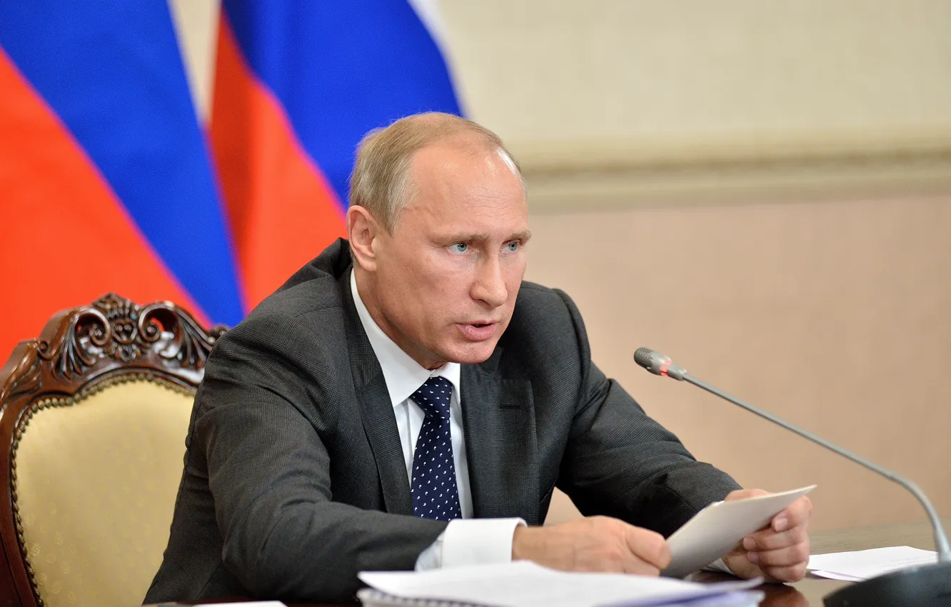 Photo wallpaper Putin, Male, Vladimir Putin, The President Of Russia, Vladimir Putin, 2014, Vladimir Vladimirovich Putin