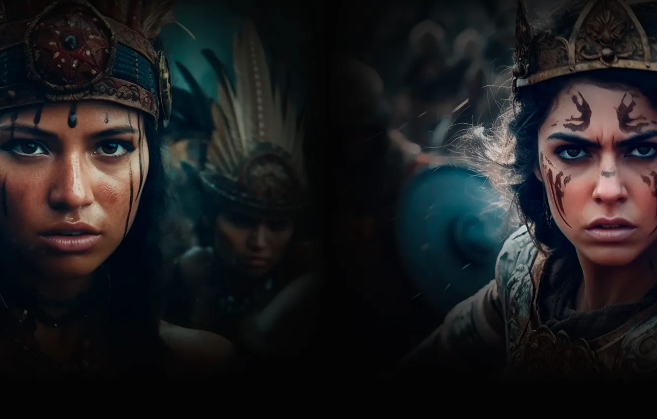 Photo wallpaper two, Amazon, amazons