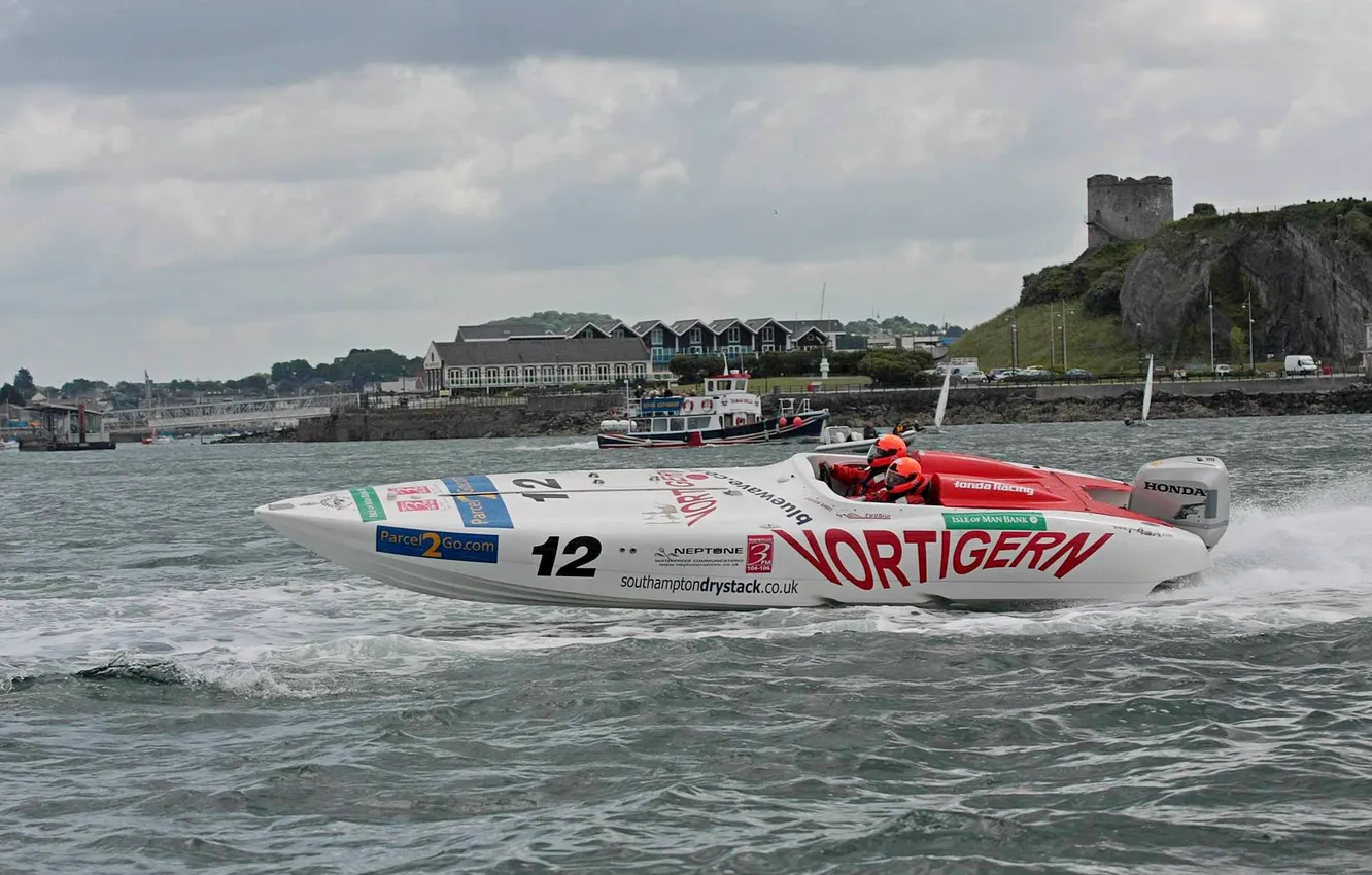 Photo wallpaper race, boat, speed