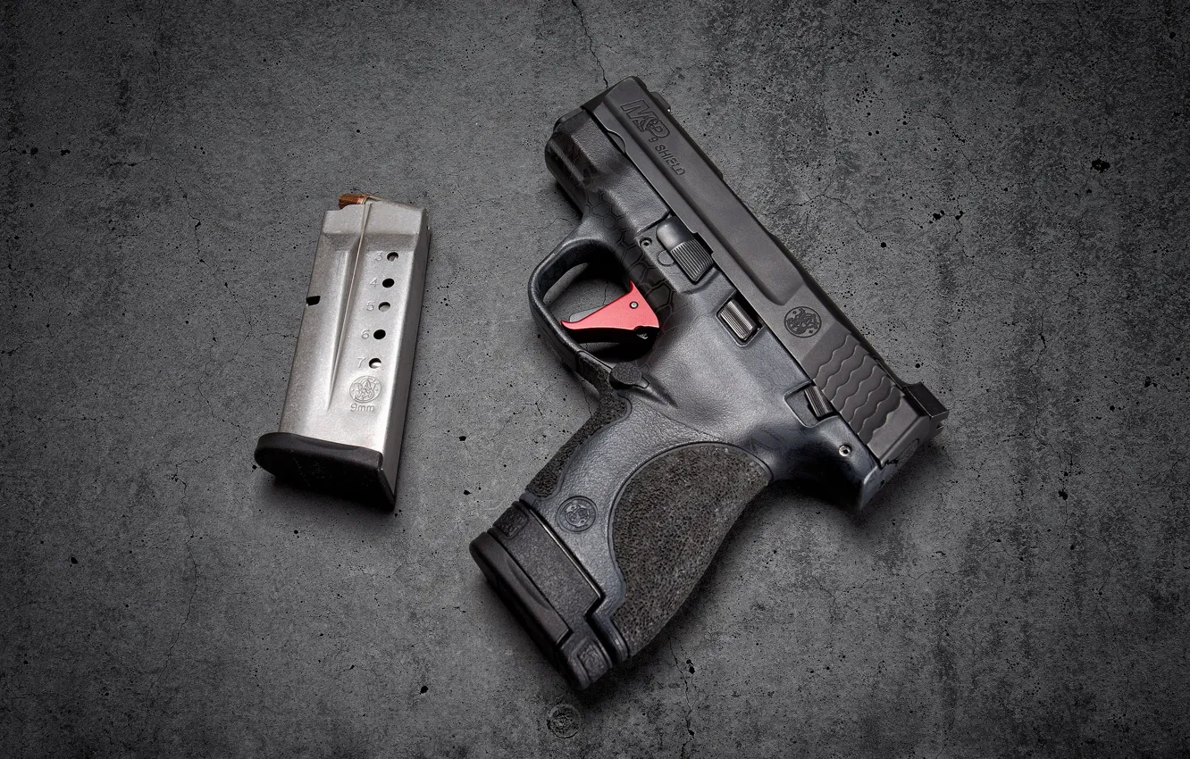 Photo wallpaper gun, background, Shield, M&P