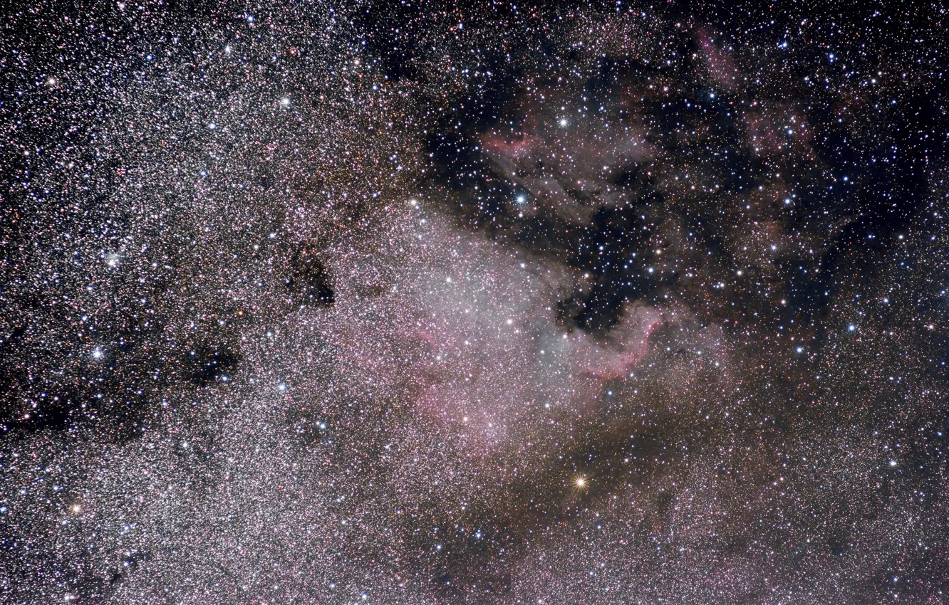 Photo wallpaper stars, nebula, nebula, North America