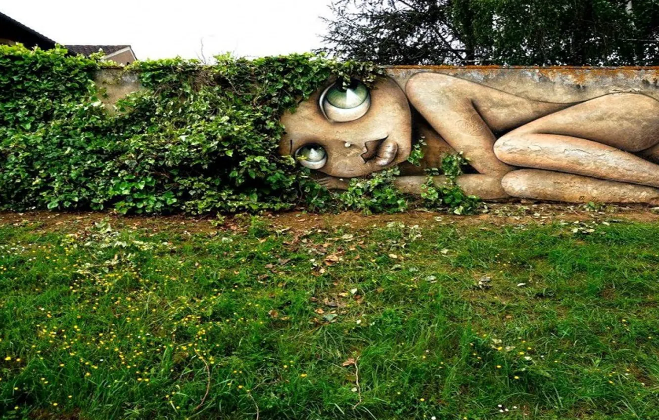 Photo wallpaper girl, graffiti, street art, Street Art City