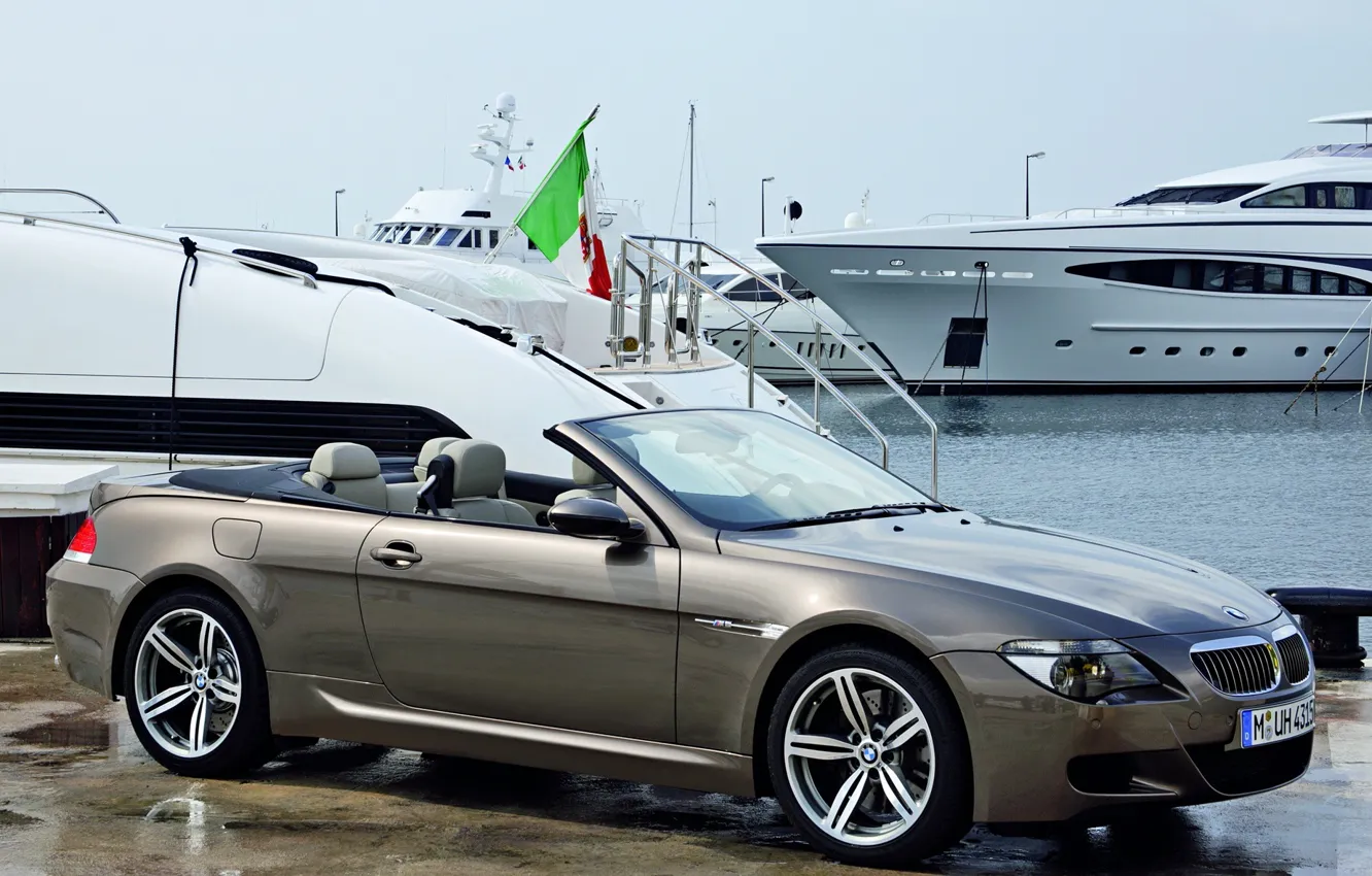 Photo wallpaper machine, bmw, yachts