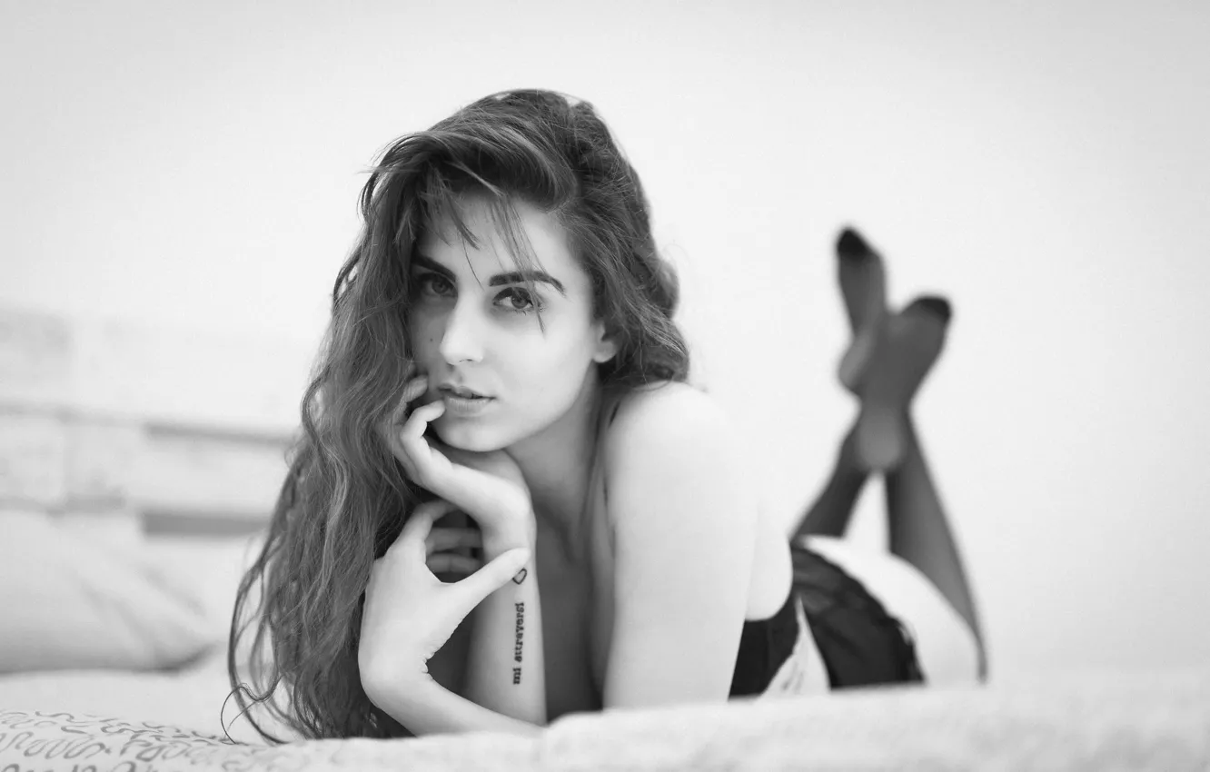 Photo wallpaper face, model, hair, cutie, Federica