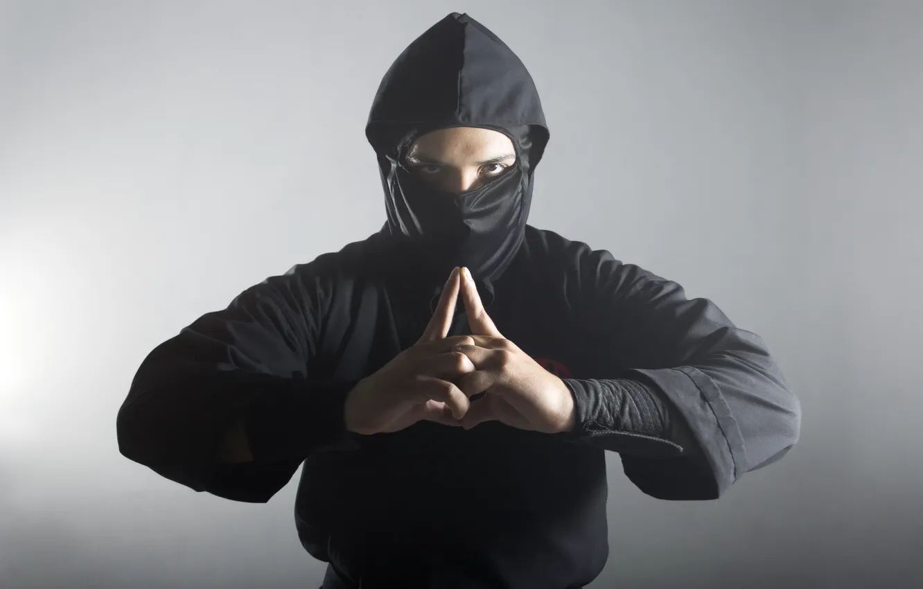 Photo wallpaper ninja, pose, uniform