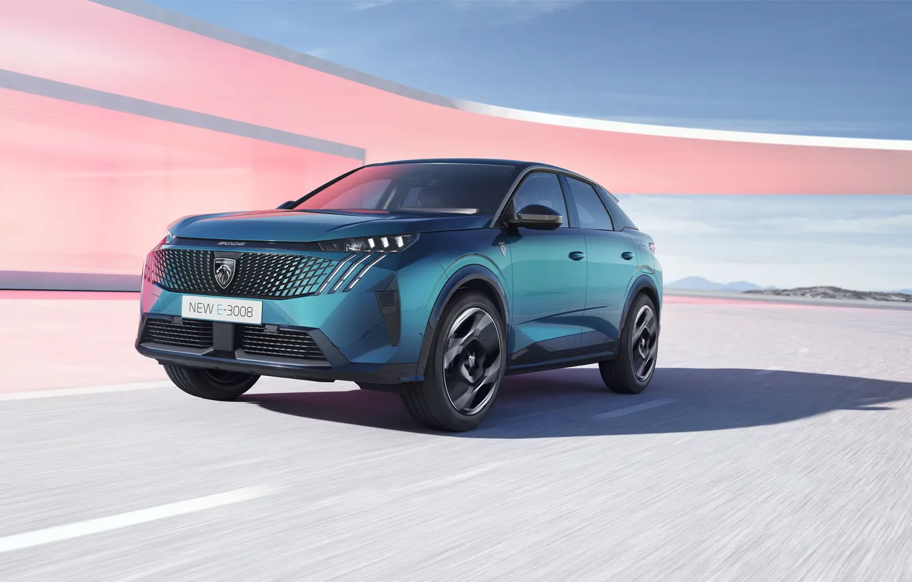 Photo wallpaper Peugeot, Peugeot, 2023, Peugeot E-3008 GT, E 3008 GT