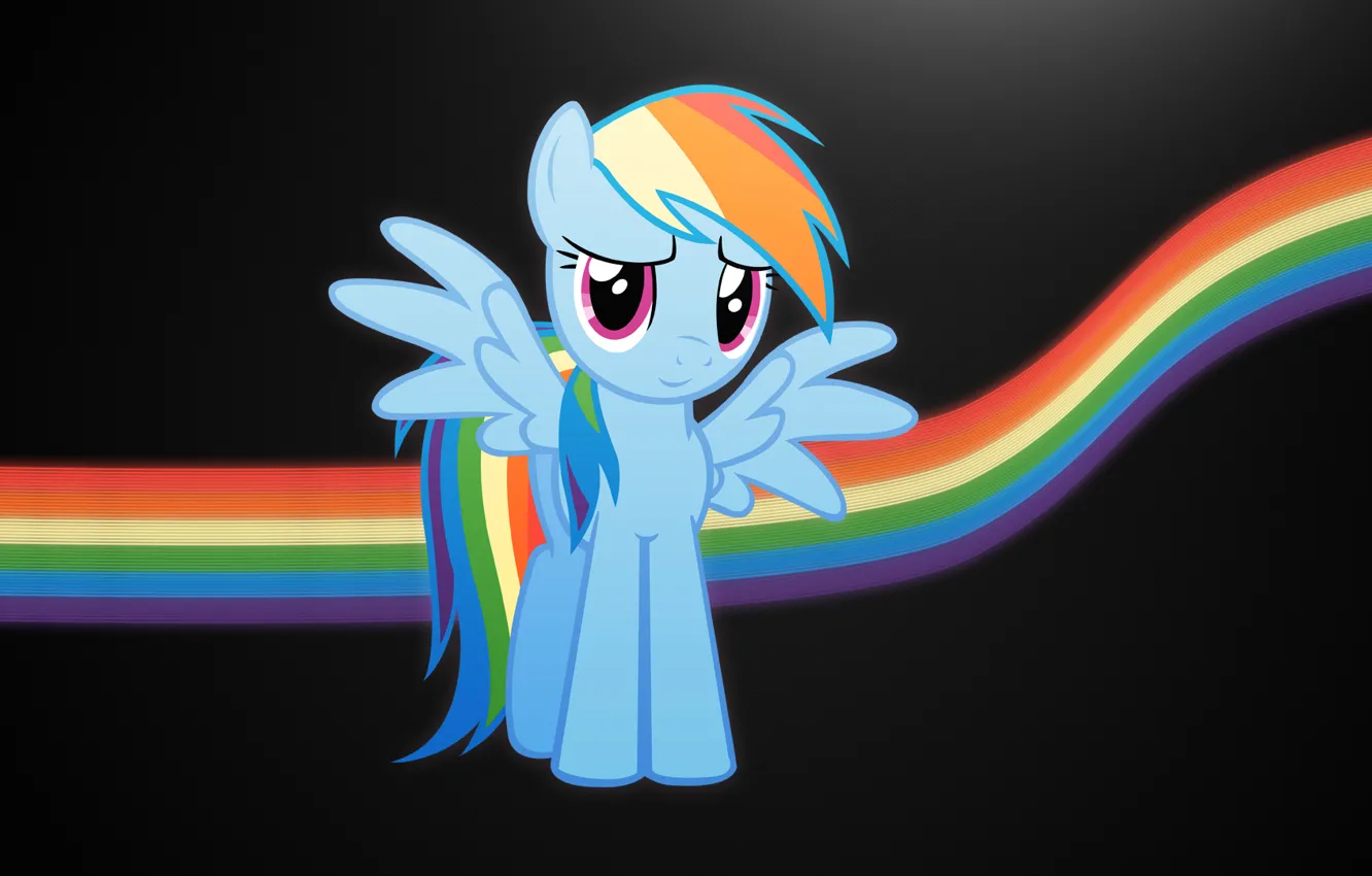 Photo wallpaper Rainbow, pony, Rainbow Dash, dash, Rainbow