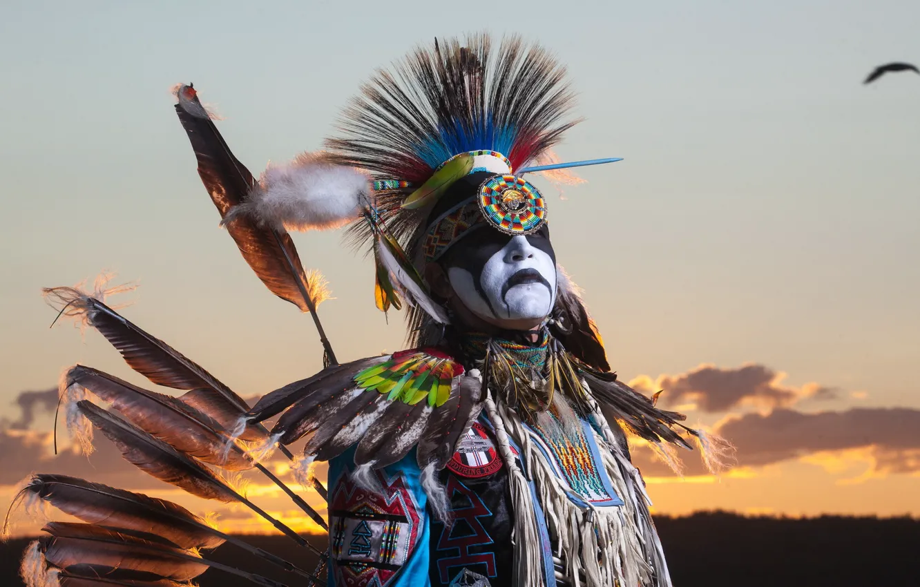 Photo wallpaper dancer, Northwest Territories, aboriginal, The Freedom of Flight