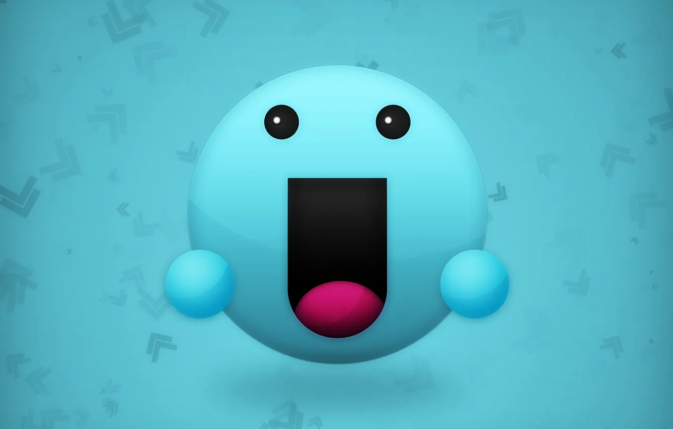 Photo wallpaper blue, minimalism, Smail