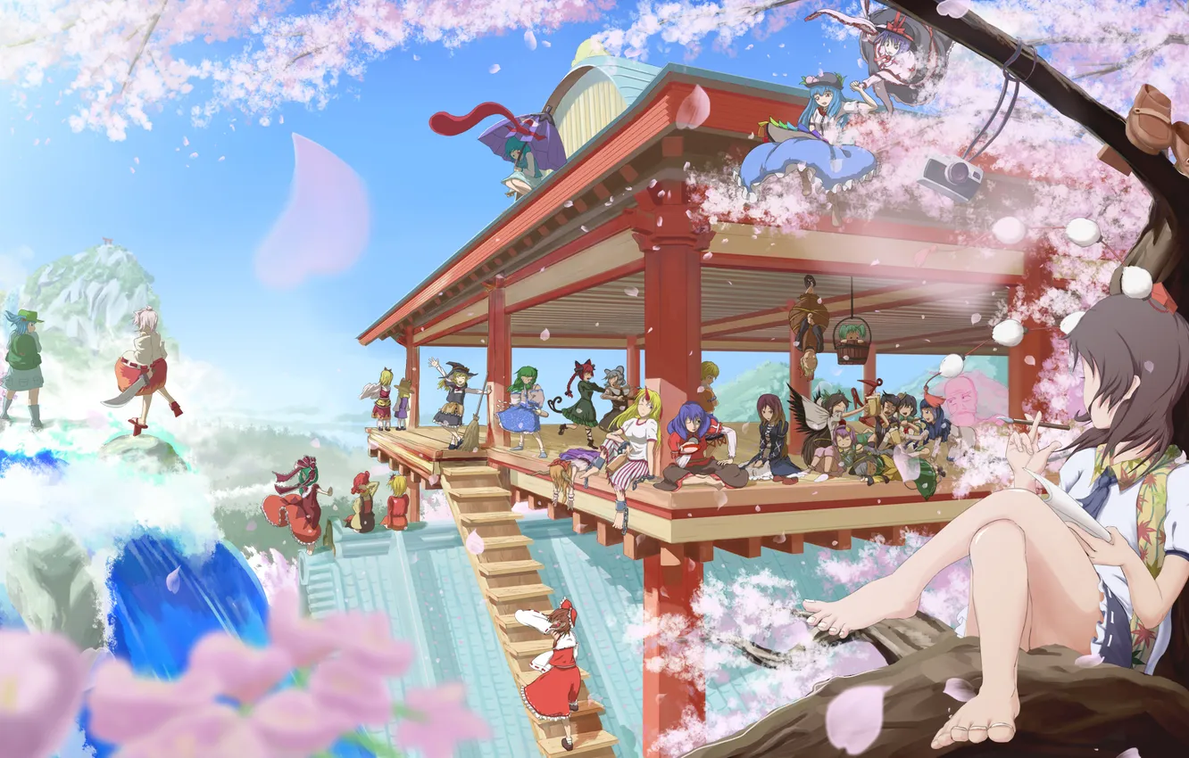 Photo wallpaper anime girls, toha, bad apple