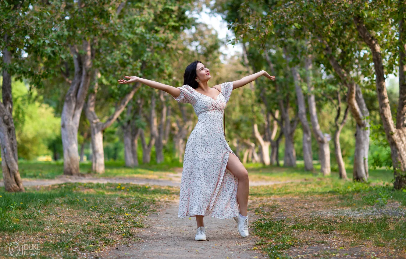 Photo wallpaper girl, sexy, smile, Wallpaper, sweetheart, model, bright, makeup