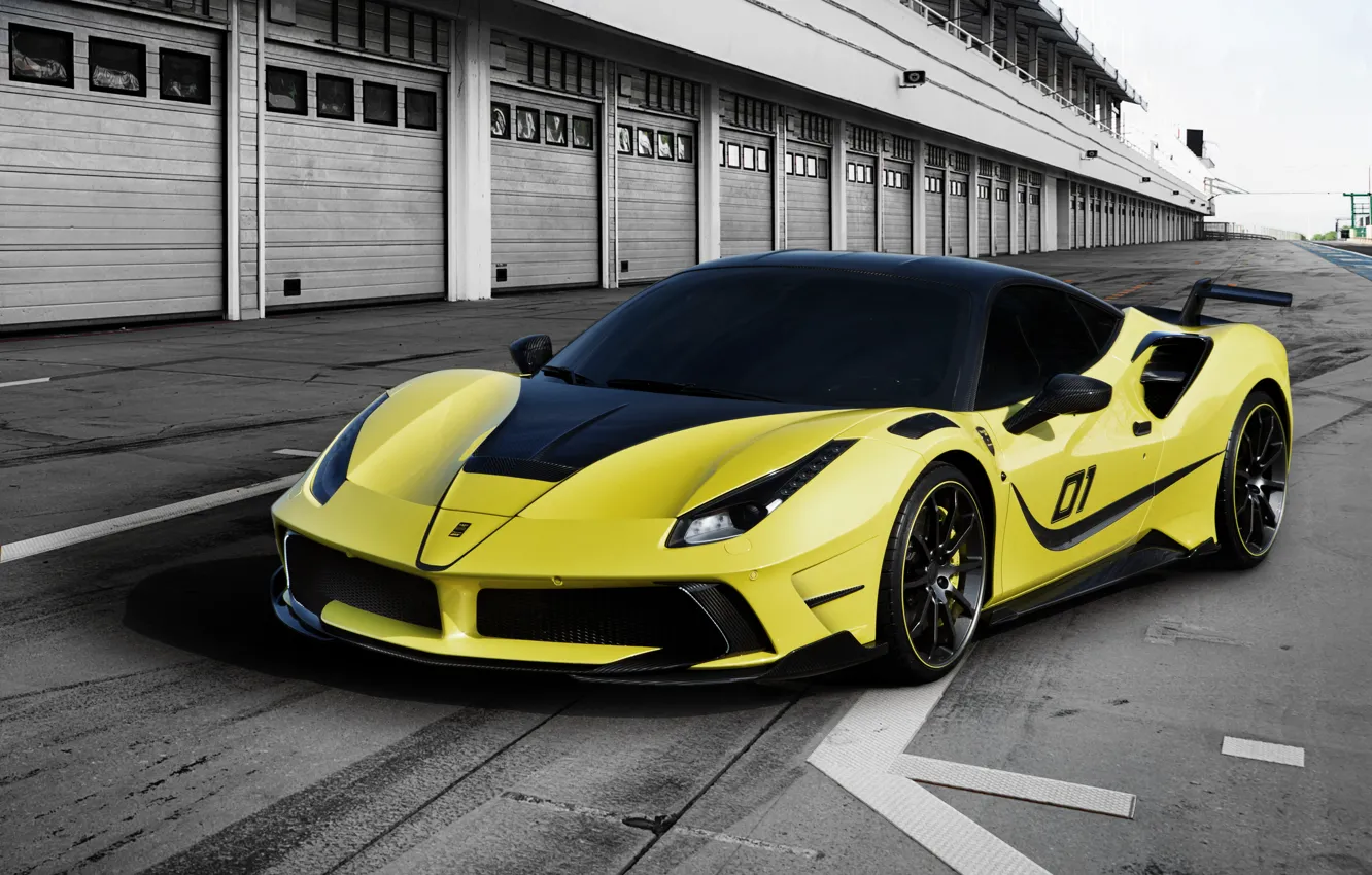 Photo wallpaper Ferrari, supercar, Ferrari, Mansory, Siracusa, 488