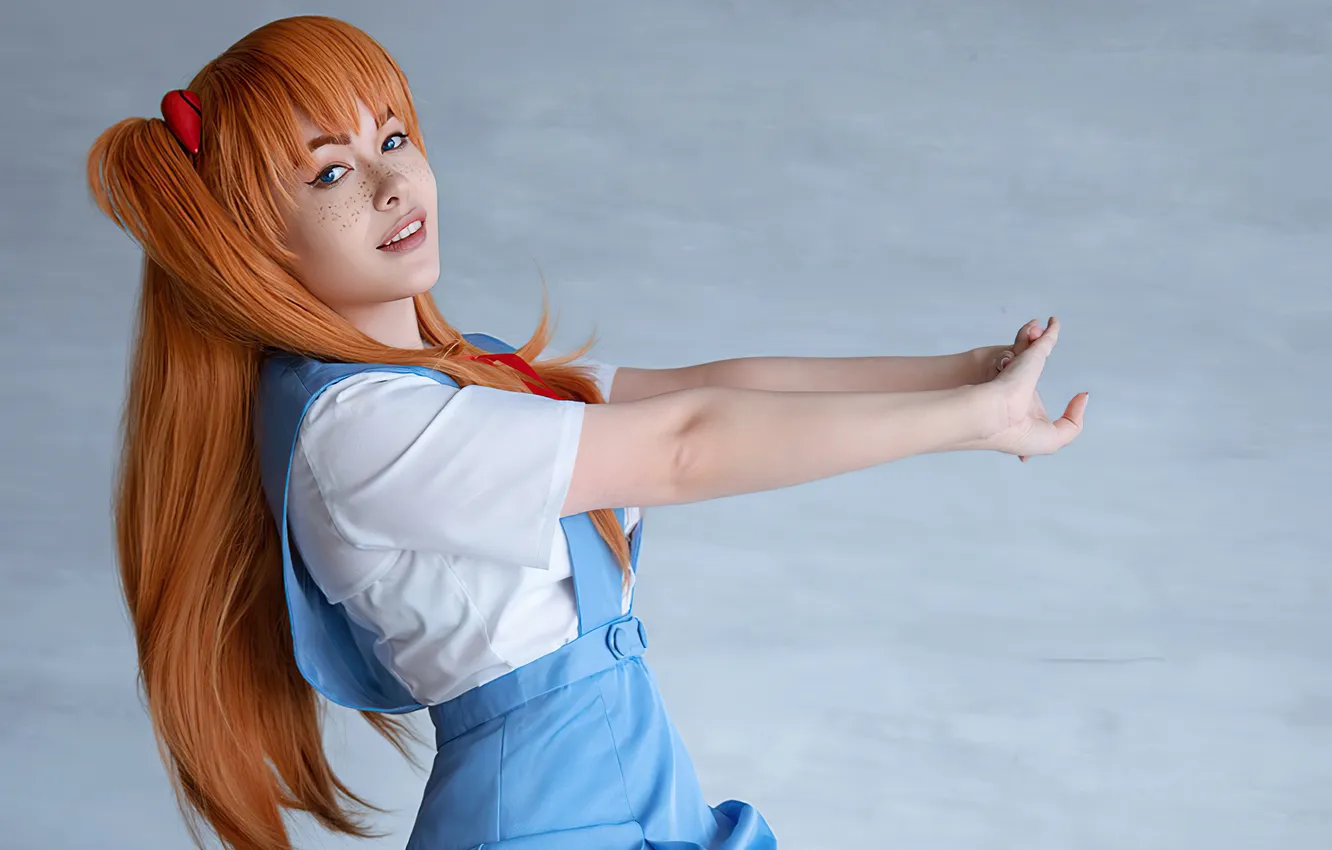 Photo wallpaper Neon Genesis Evangelion, cosplay, saint agnia