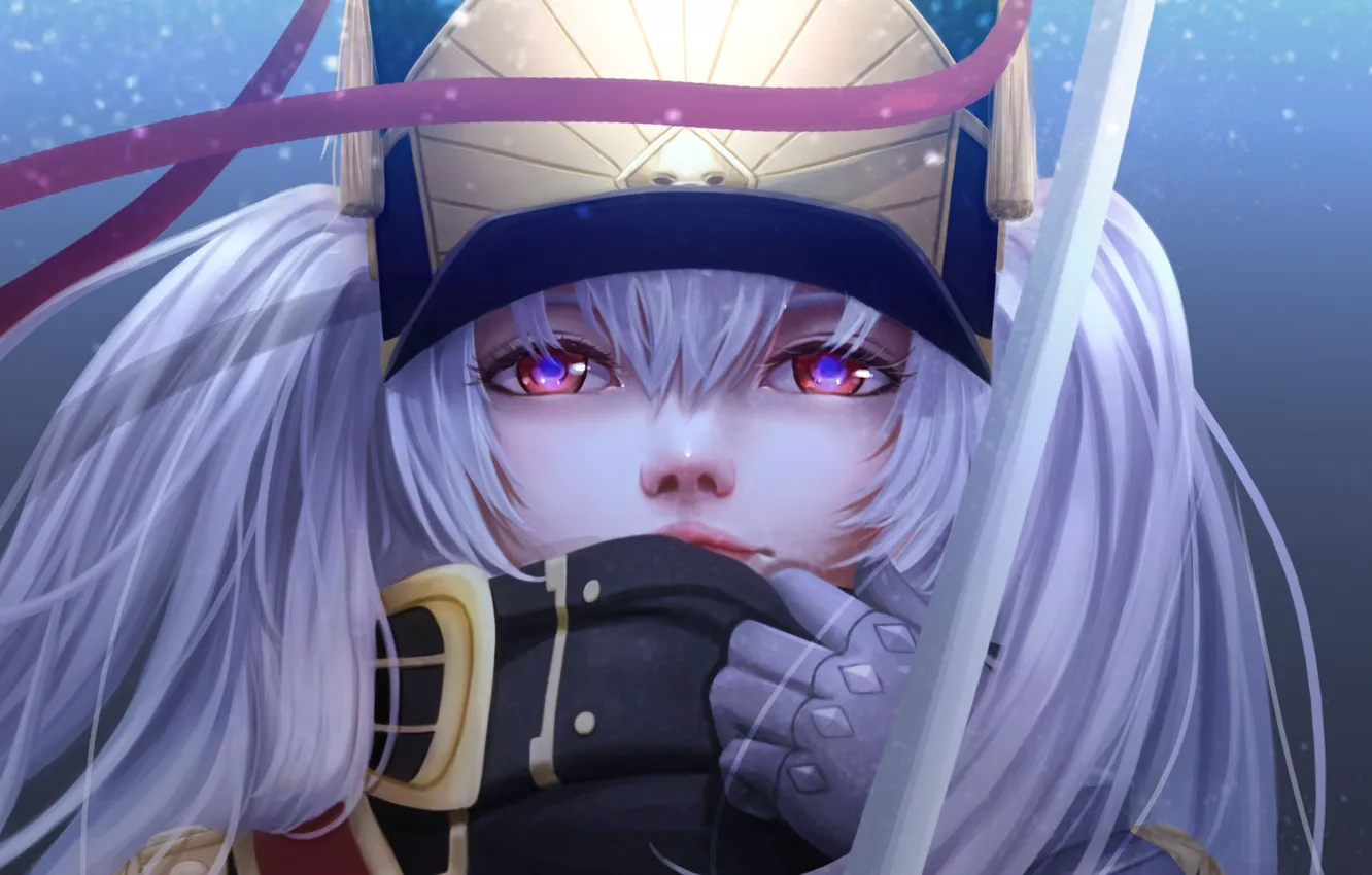 Photo wallpaper game, anime, chibi, asian, warrior, japanese, gloves, oriental