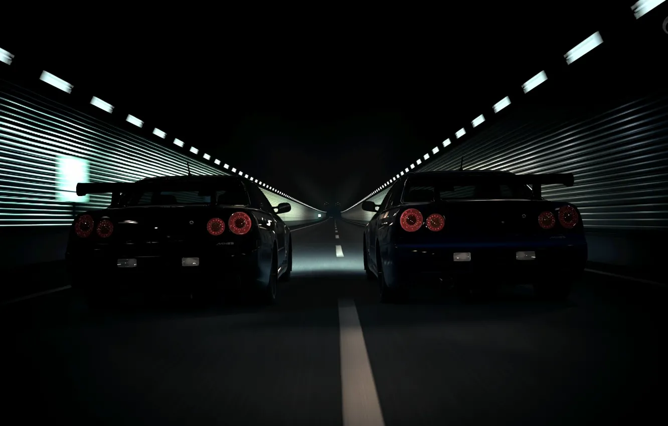 Photo wallpaper machine, auto, Nissan, gran turismo 5, skyline, gt 5