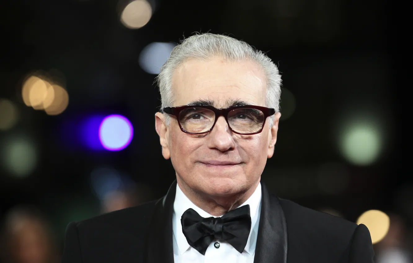 Photo wallpaper butterfly, glasses, Oscar, Martin Scorsese, Director, presentation