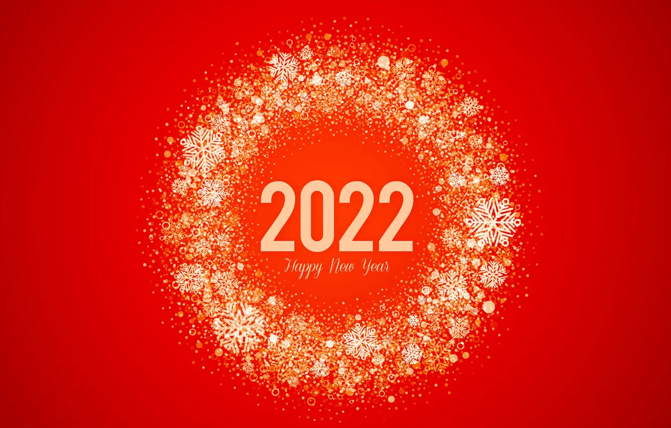 Photo wallpaper decoration, snowflakes, new year, Christmas, figures, New Year, decor, 2022