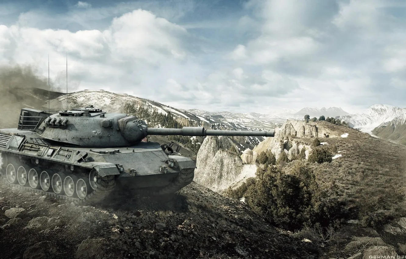 Photo wallpaper Germany, WoT, World of Tanks, World Of Tanks, Wargaming Net, Leopard I, German Tank