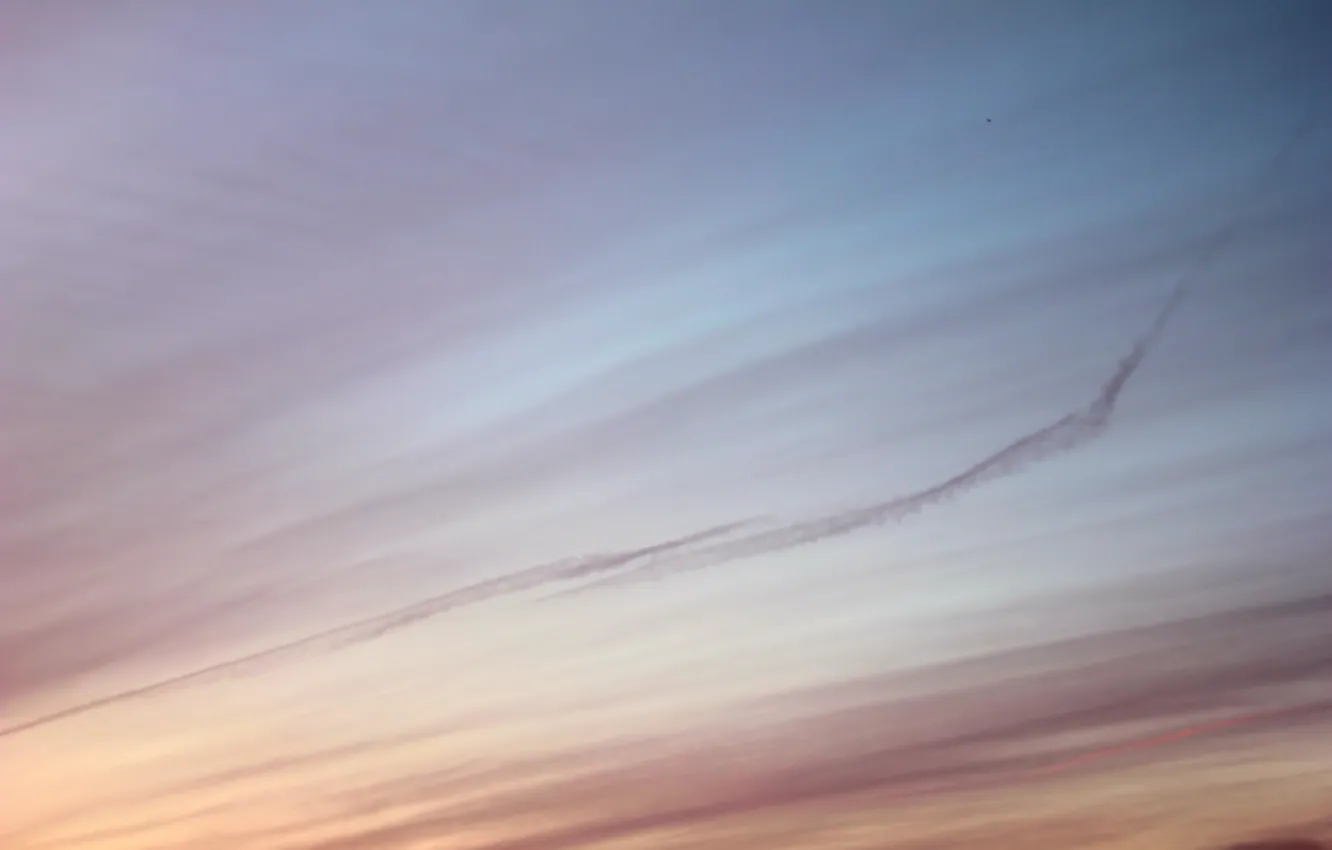 Photo wallpaper clouds, dawn, curls, Suburban Beauty, NeboRossia