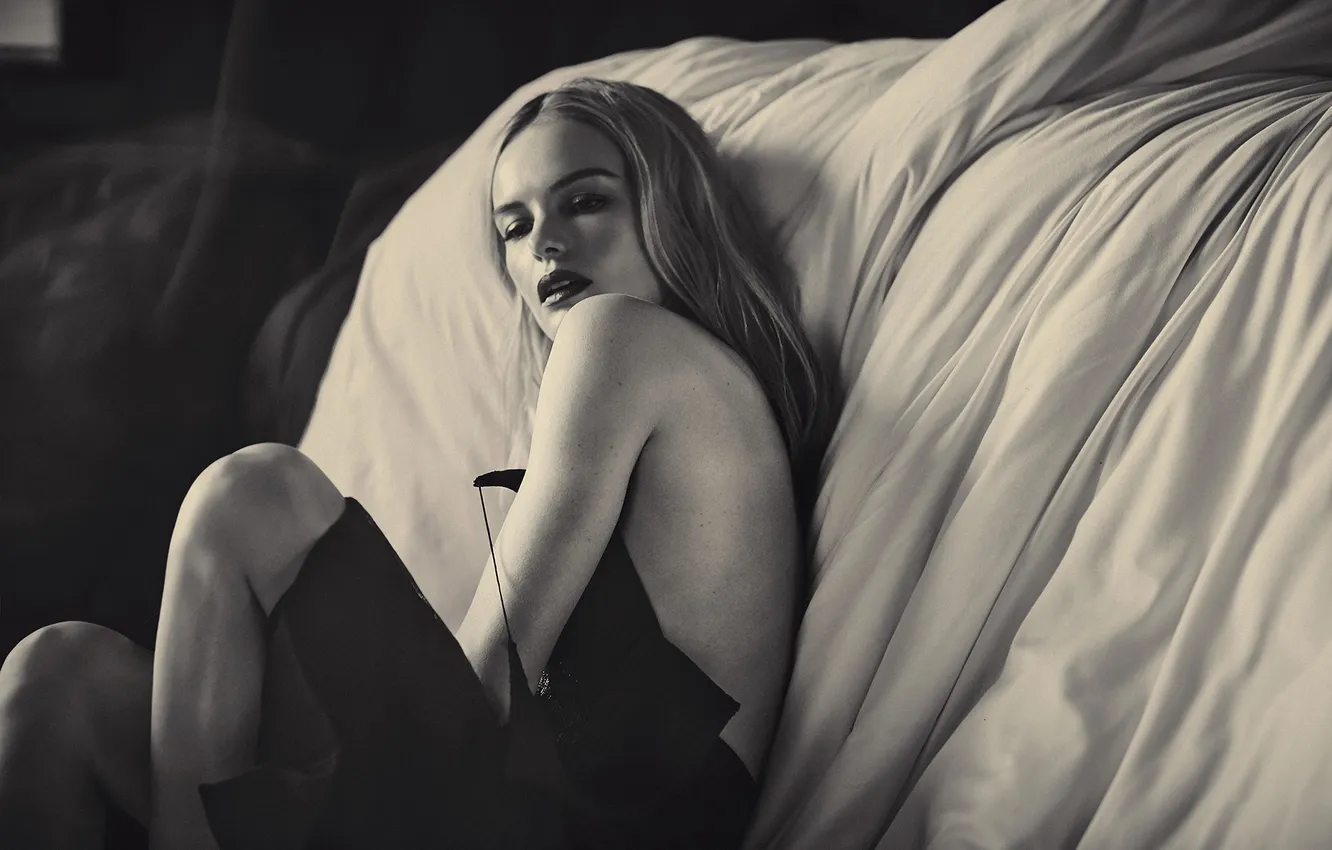 Photo wallpaper pose, photo, makeup, dress, actress, hairstyle, blonde, black and white