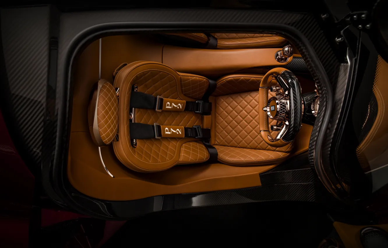 Photo wallpaper supercar, the view from the top, Supercar, De Tomaso, The Interior Of The Car, 2019, …