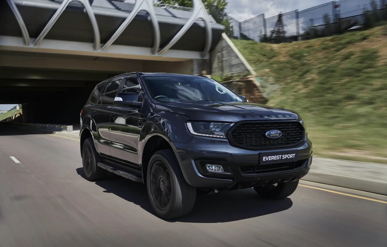 Photo wallpaper road, Ford, Sport, Everest, 4WD, 2021