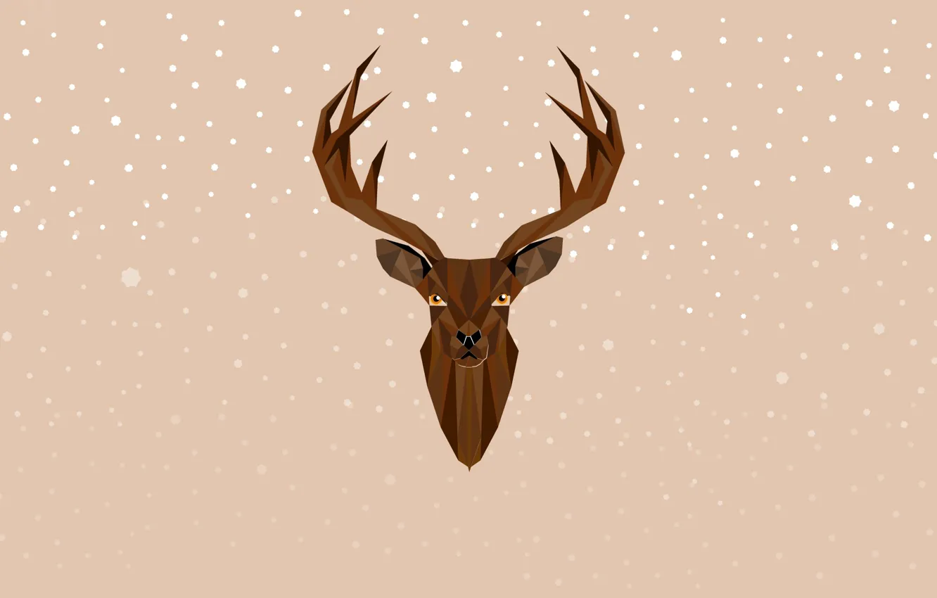 Photo wallpaper deer, New Year, Christmas, Christmas, New Year, Xmas, deer, Merry