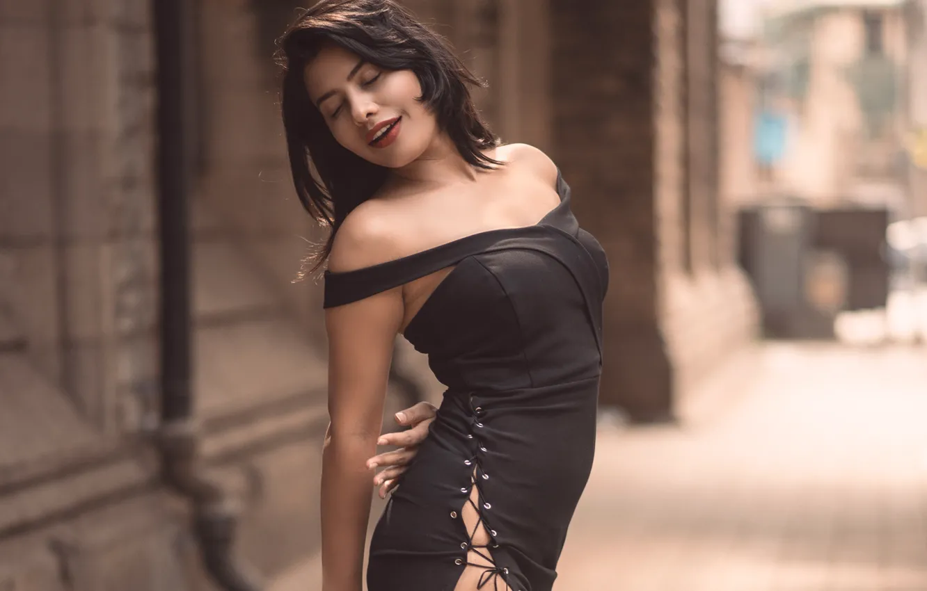 Photo wallpaper girl, hot, sexy, eyes, smile, beautiful, figure, model