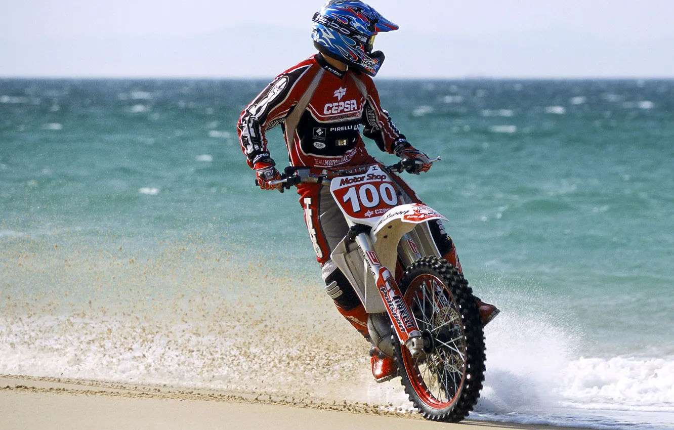 Photo wallpaper race, motorcycle, bike, motocross